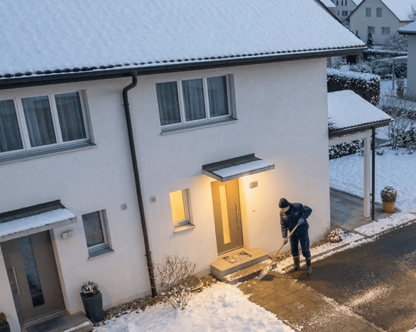 Zuverlässiger Winterdienst und Schneeräumung für Wohnanlagen im Raum Arbon Horn