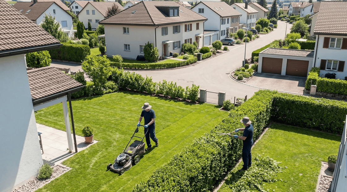 Professionelle Gartenpflege und Umgebungspflege für Liegenschaften in Egnach