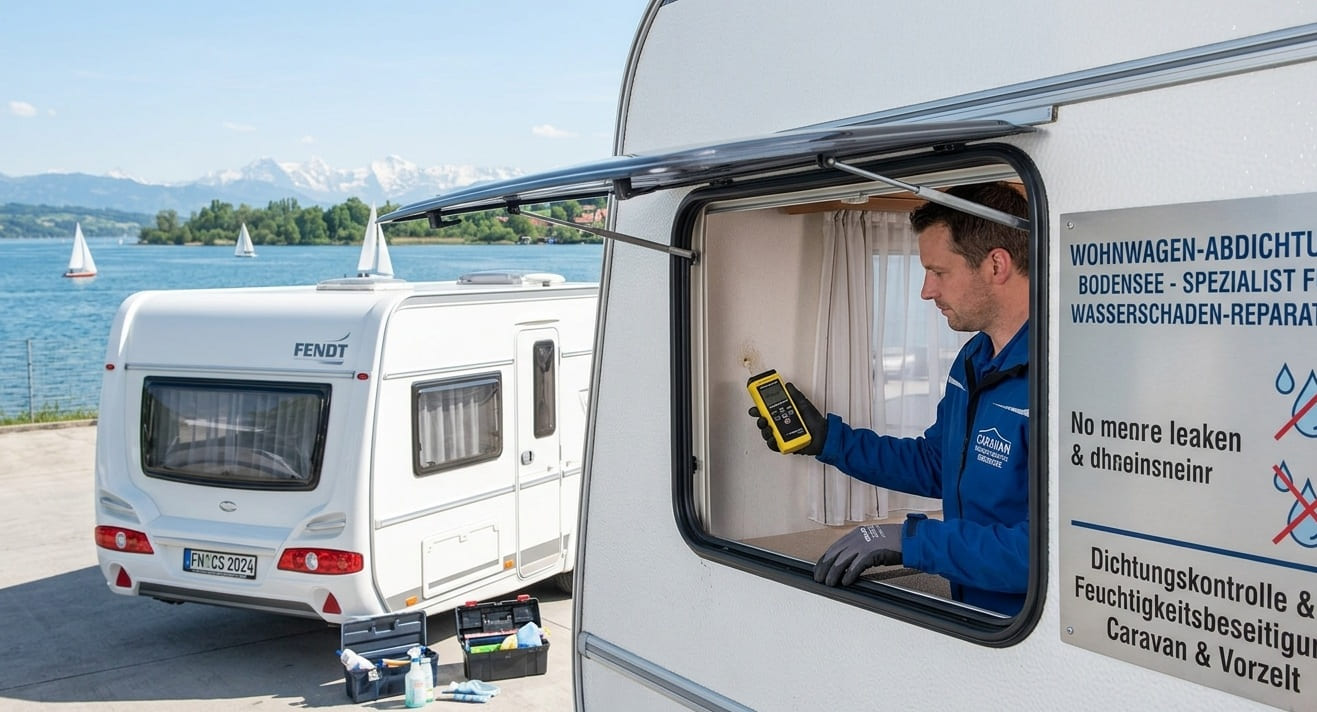 Fassadenreinigung Campinghaus Moos und Algen entfernen Bodensee