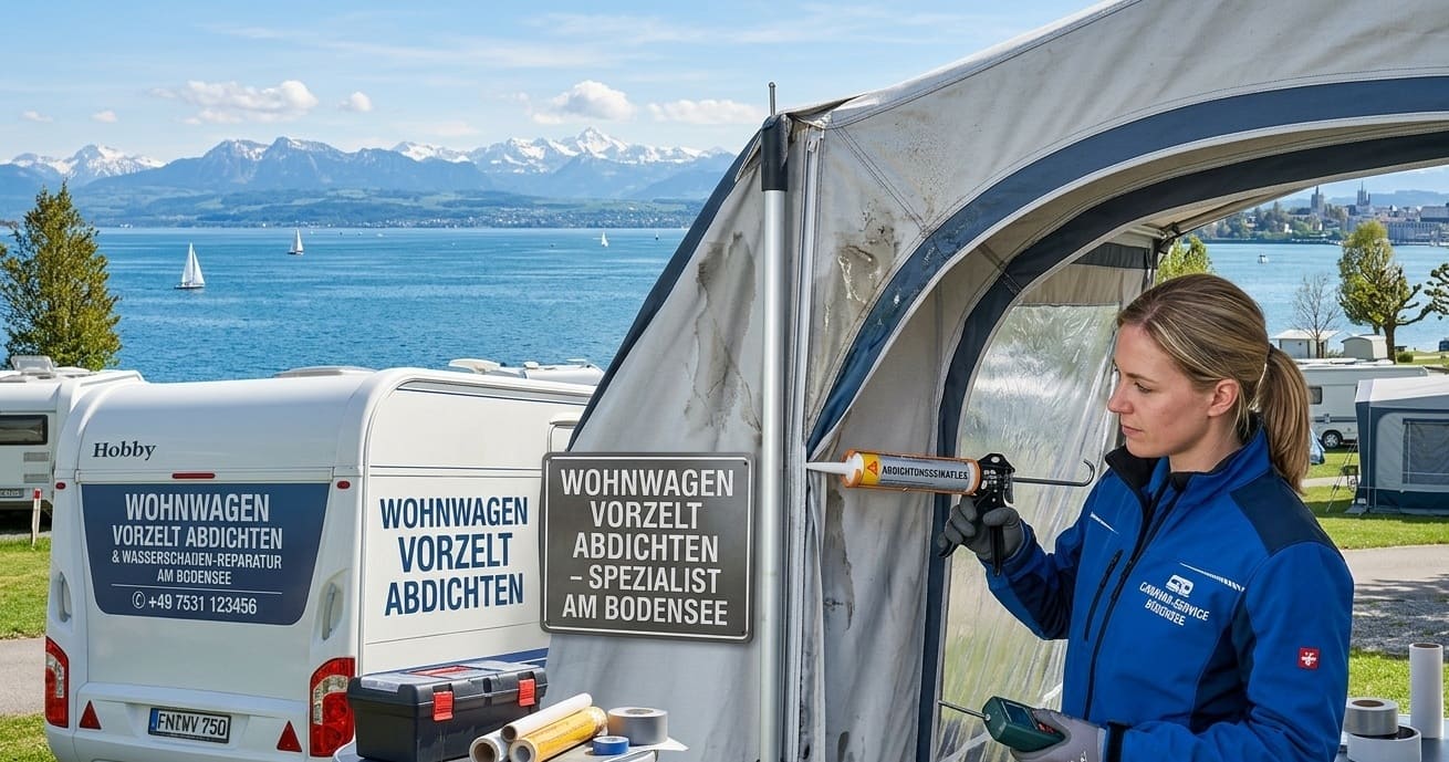 Wohnwagen Vorzelt abdichten und imprägnieren Thurgau